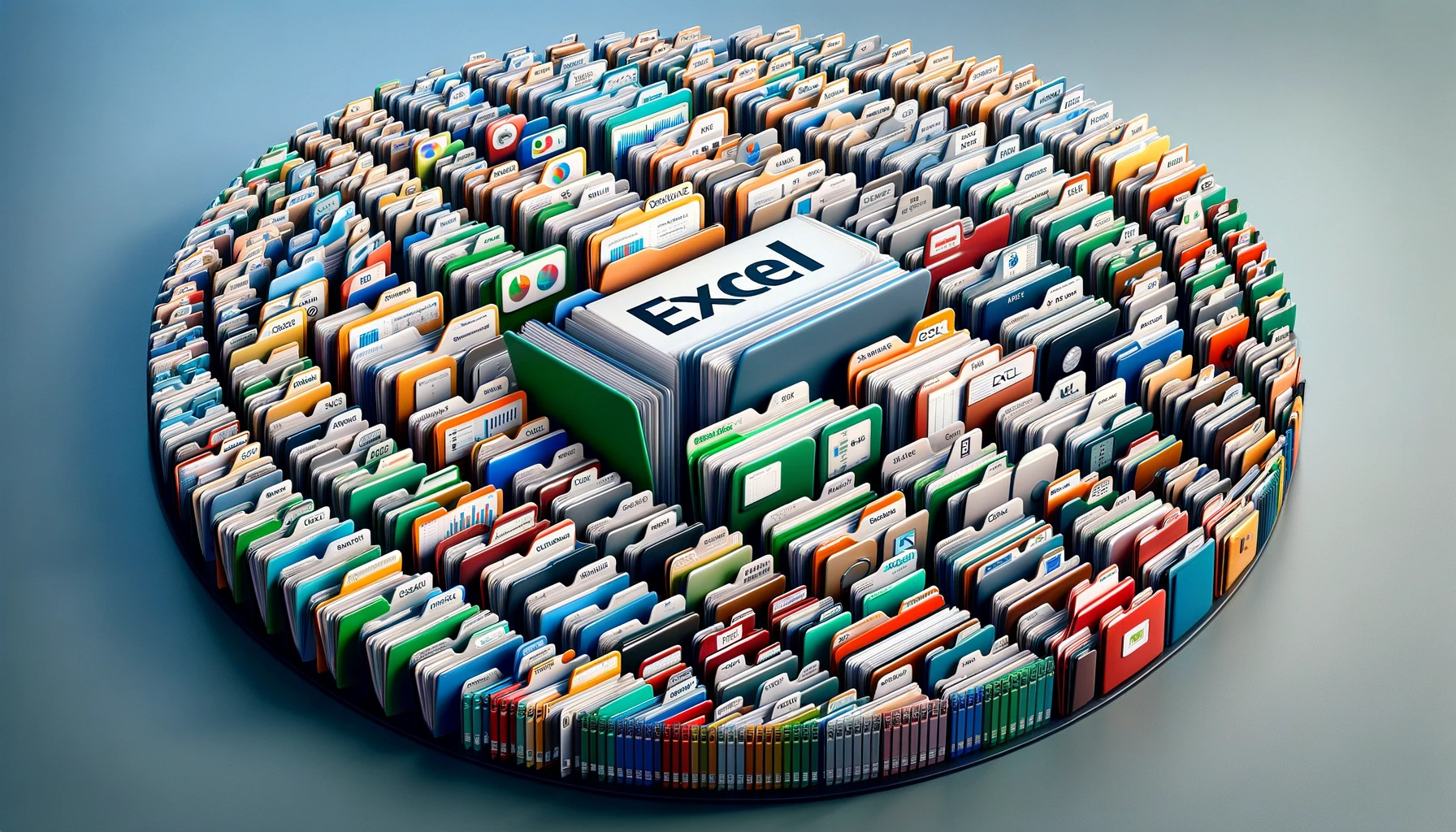 Imagem mostrando um grande volume de dados no formato exel